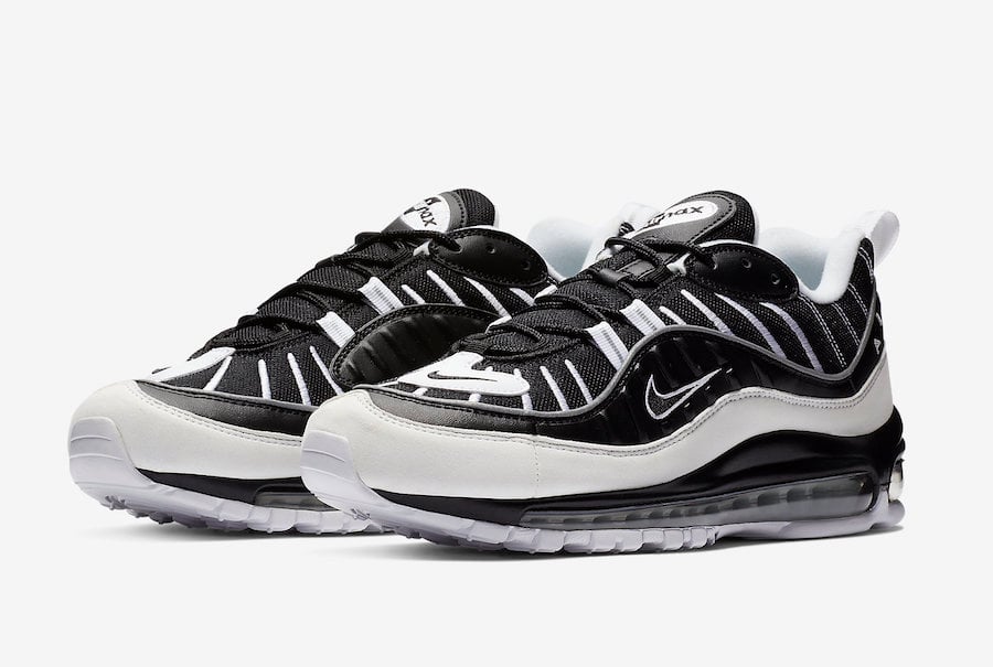 black and white nike air max 98