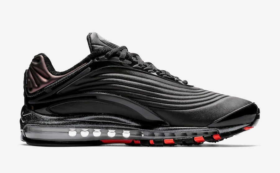 Nike Air Max Deluxe Black Anthracite Bright Crimson AO8284-001