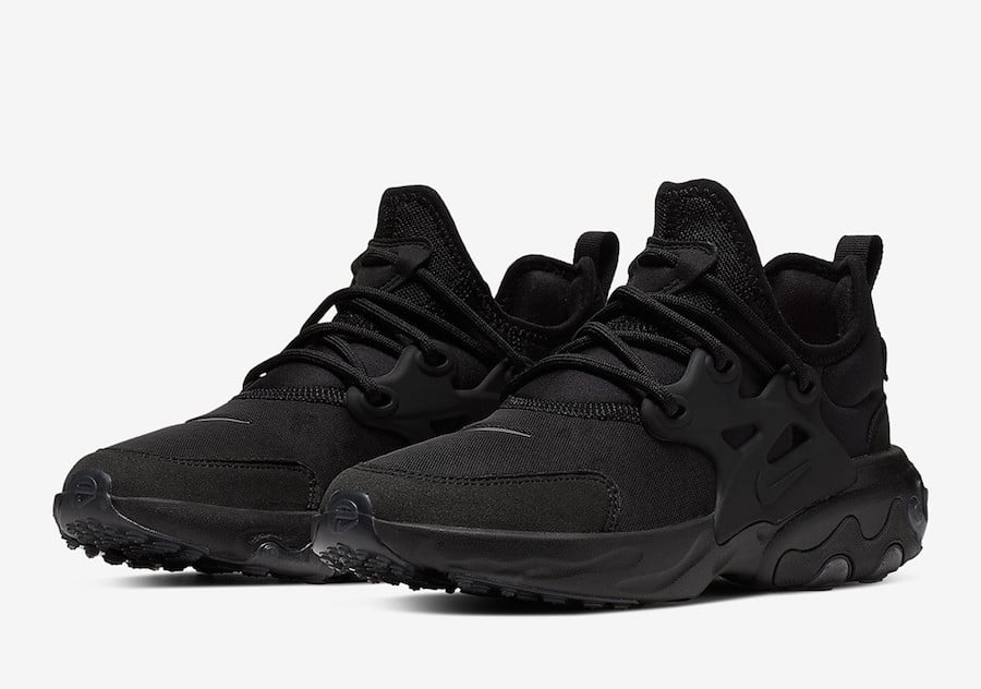 nike react presto all black