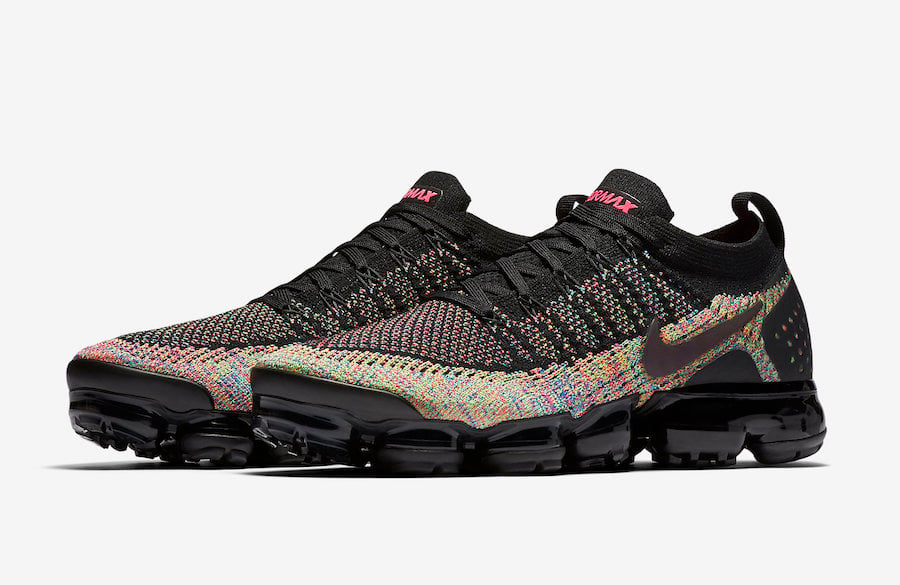 black and colorful vapormax