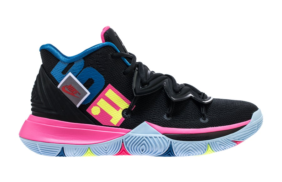 kyrie 5 black volt pink