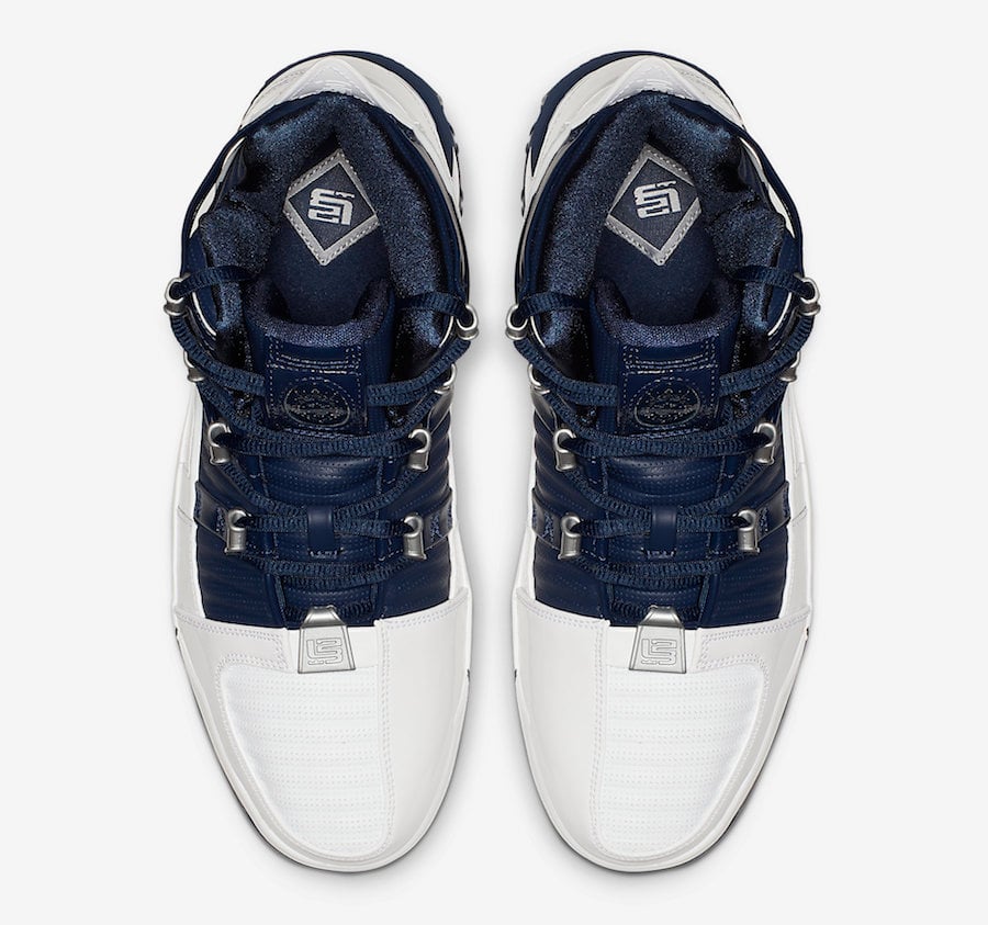 Nike LeBron 3 OG Retro White Navy AO2434-103