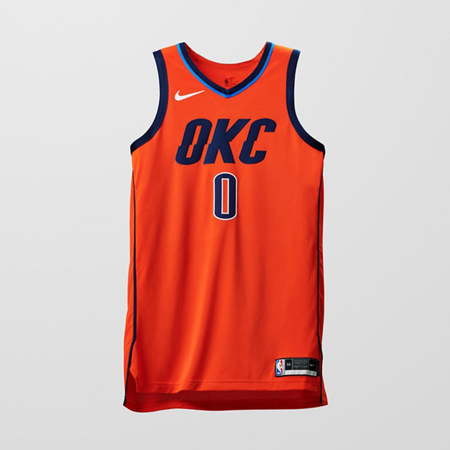 Nike NBA Earned Edition Uniforms OKC Thunder