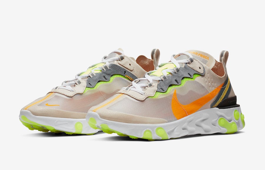 Nike React Element 87 Light Orewood Brown AQ1090-101 Release Date