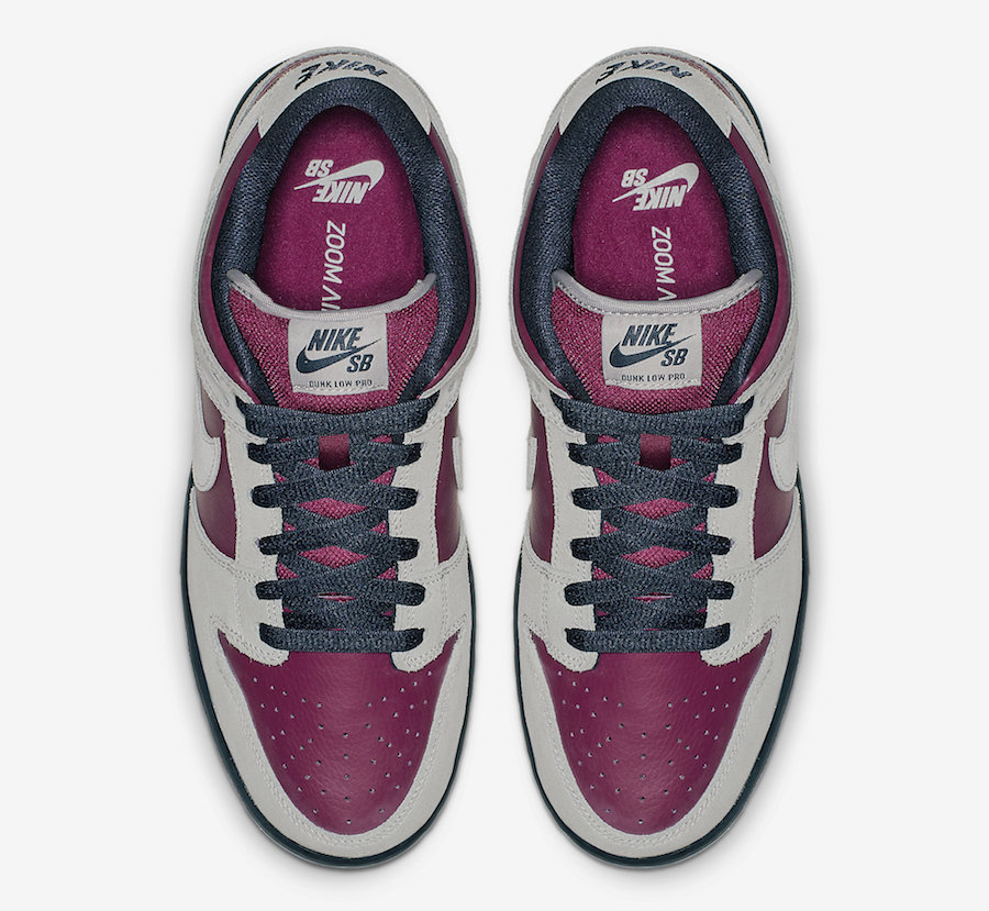Nike SB Dunk Low Burgundy Grey BQ6817-001 Release Date