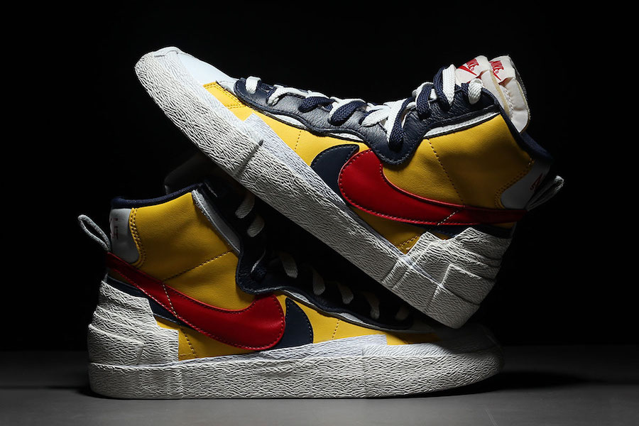 Sacai Nike Blazer Mid Yellow BV0072-700 Release Date