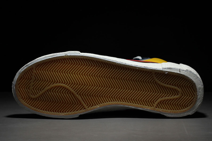 Sacai Nike Blazer Mid Yellow BV0072-700 Release Date