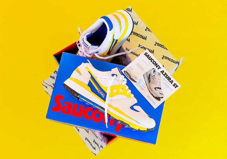 Saucony Azura White Yellow Blue Release Date