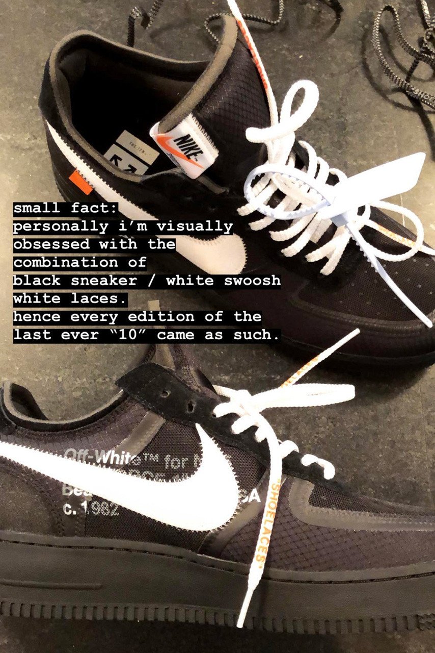 air force 1 off white black shoelaces