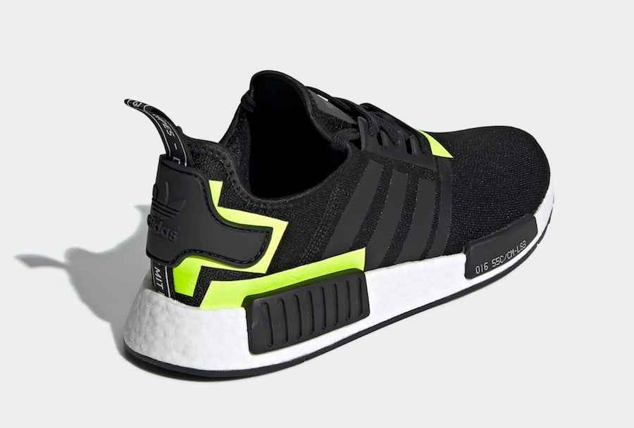 adidas nmd r1 black lime green