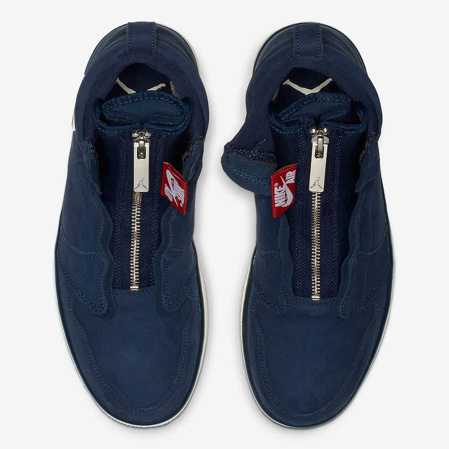 Air Jordan 1 High Zip Navy Suede AQ3742-404 Release Date