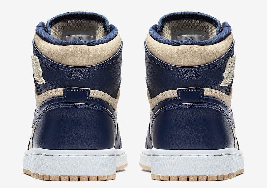 Air Jordan 1 Mid Midnight Navy Light Cream AQ9131-401 Release Date