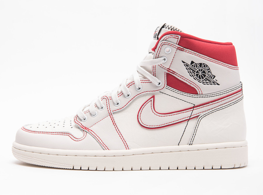 Air Jordan 1 Sail University Red 555088-160 Release Date