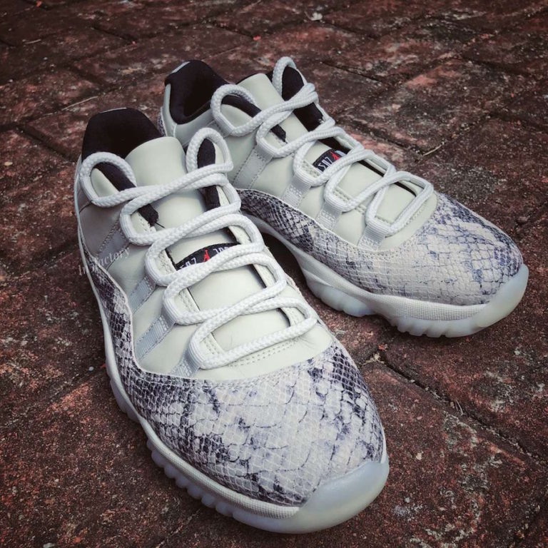 jordan 11 snakeskin light bone
