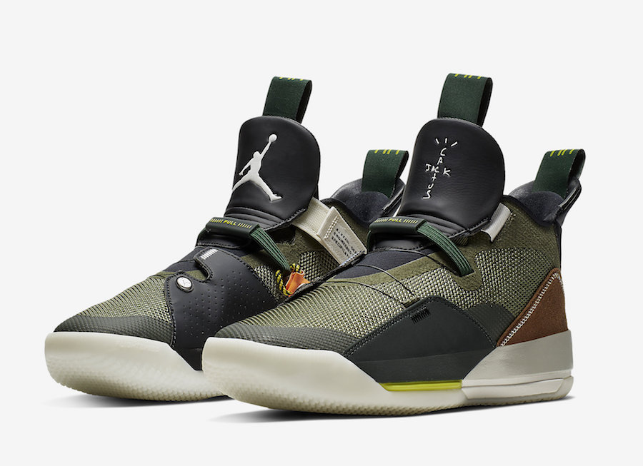 Travis Scott x Air Jordan 33 NRG ‘Army Olive’ Official Images