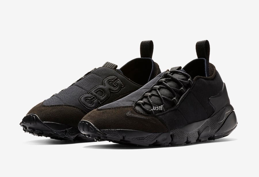 Comme des Garcons Nike Air Footscape Black Release Date