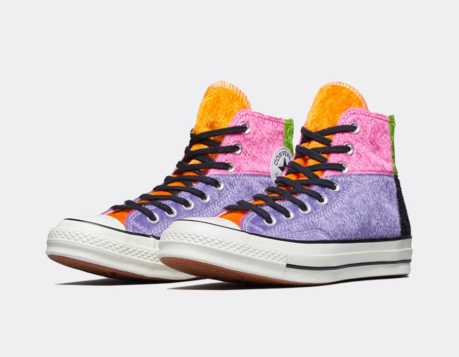 Converse Chuck Taylor with Furry Multicolor Upper
