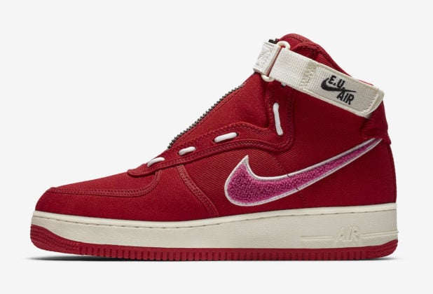 Emotionally Unavailable x Nike Air Force 1 High Team Red/Sail-Pink Blast â New Jordans 2021