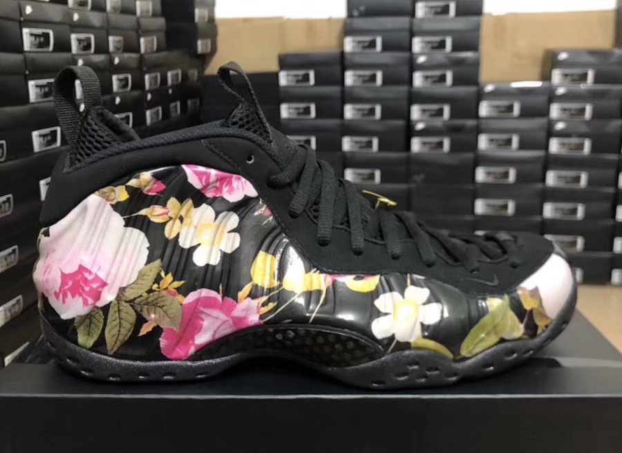 foamposite with flowers