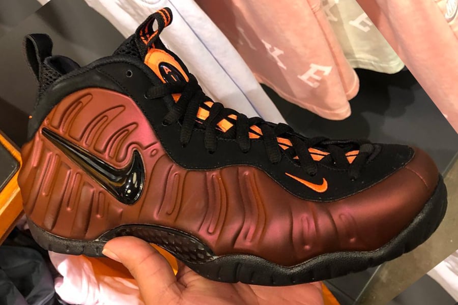 nike foamposite brown