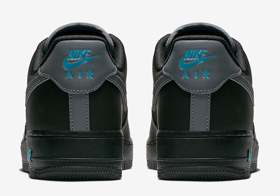 nike air force 1 black and light blue
