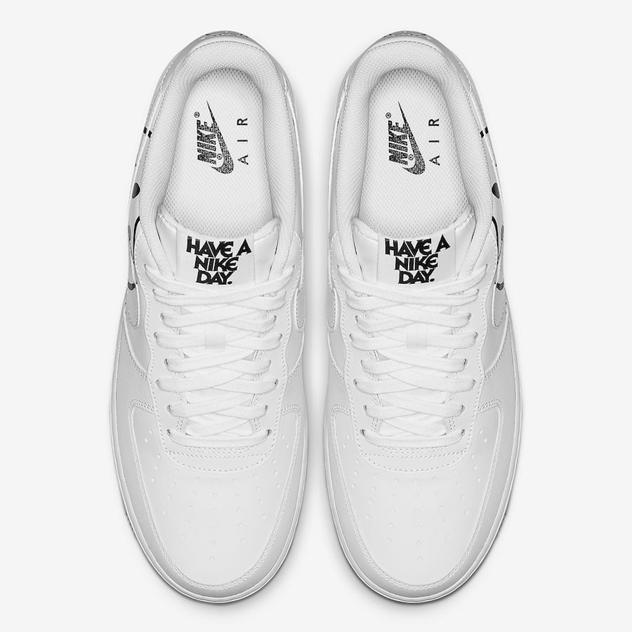 air force 1 white smiley face
