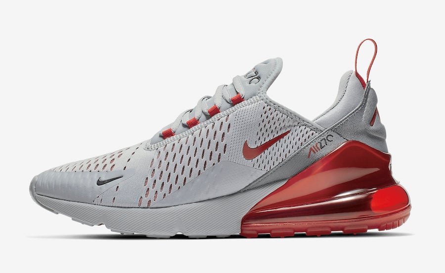 red and grey nike cleats