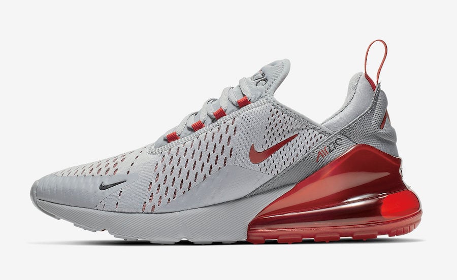 red and gray air max 270