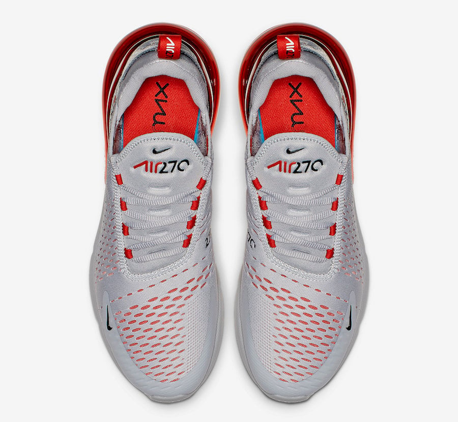 nike air 270 grey and red