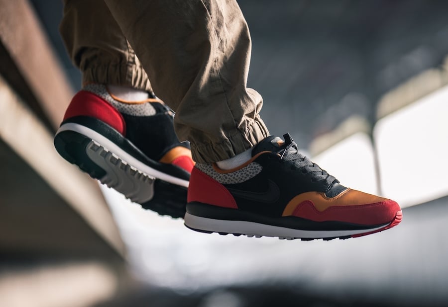 Nike Air Safari SE with University Red Overlays