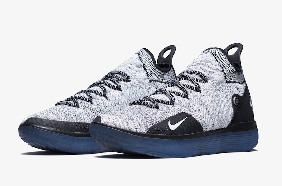 Nike KD 11 in Black, White and Racer Blue