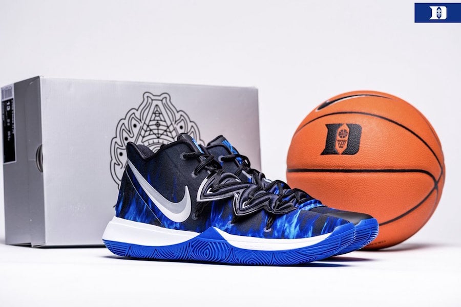 Latest Nike Kyrie 5 University Red Blue Volt New Year Deals Price