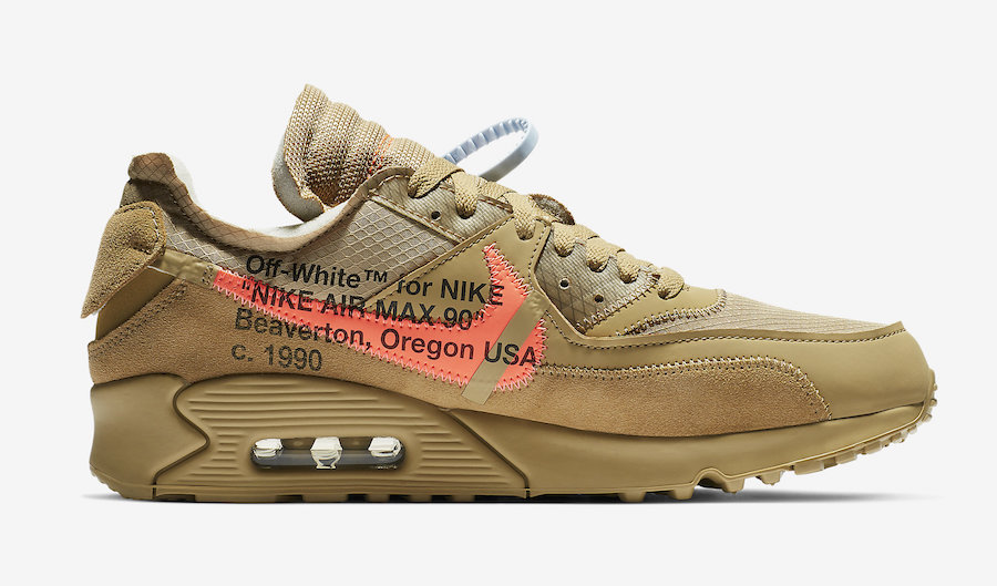 Nike Off-White Air Max 90 Desert Ore AA7293-200 Release Date Price