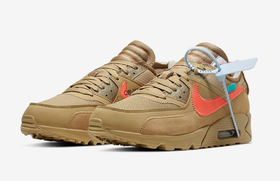 Nike Off-White Air Max 90 Desert Ore AA7293-200 Release Date Price