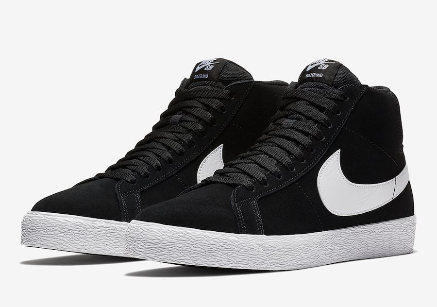 Nike SB Blazer Mid in Black and White Available Now