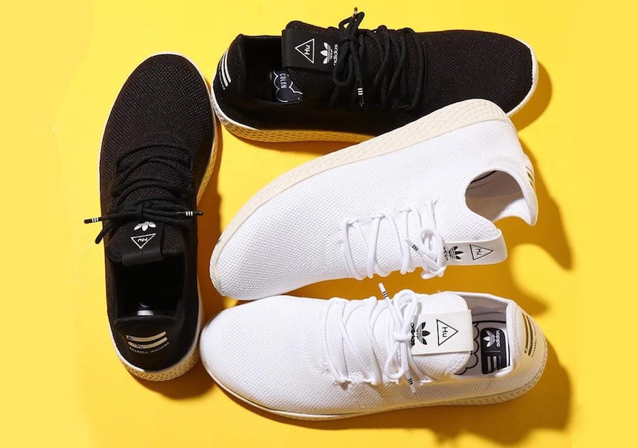 Pharrell adidas Tennis Hu Black AQ1056 White B41792 Release Date