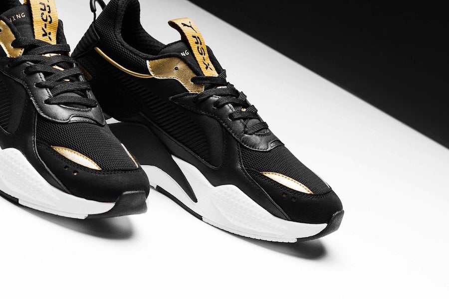 puma rs black and gold