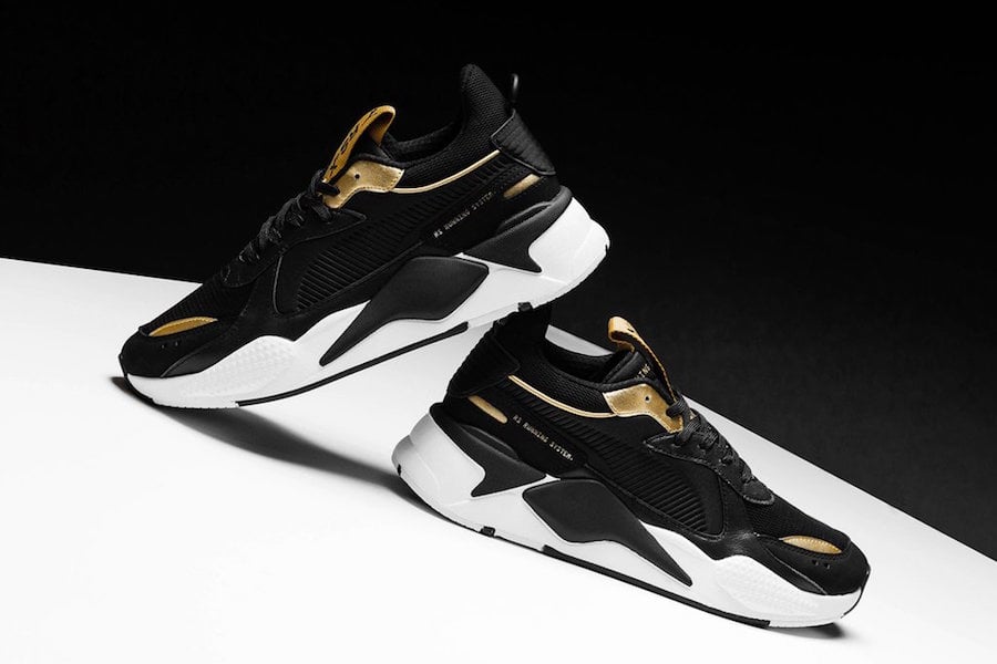 puma rs x trophy black gold