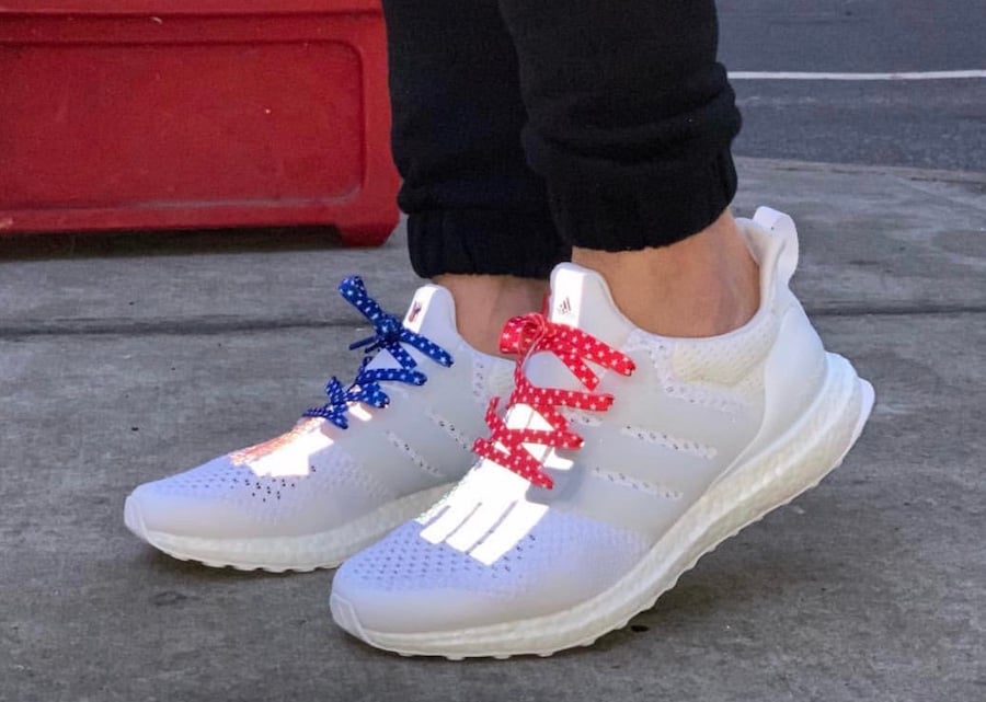 Undefeated adidas Ultra Boost USA 2019 On Feet