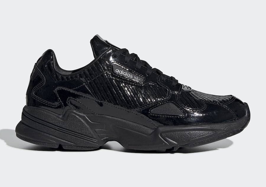 adidas Falcon Now Available with Laser Cut Pattern in Black