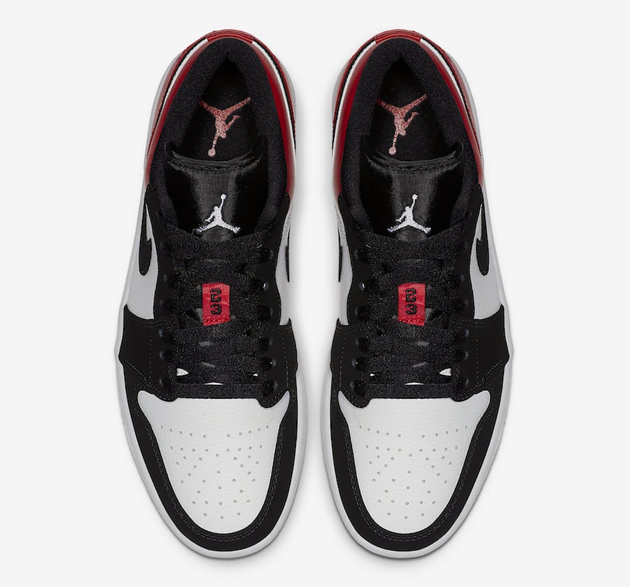 Air Jordan 1 Low Black Toe 553558-116 Release Date