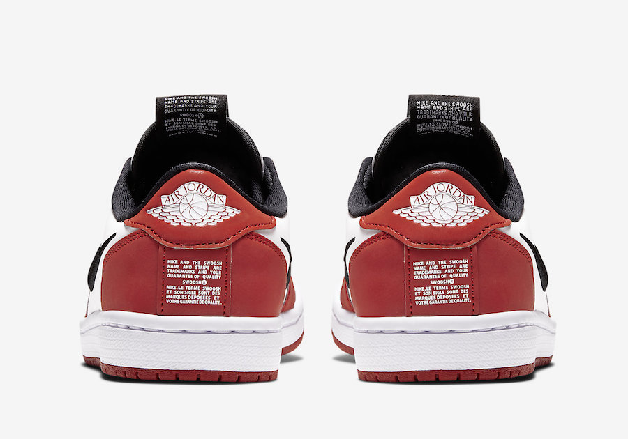 Air Jordan 1 Low Slip Chicago BQ8462-601 Release Date