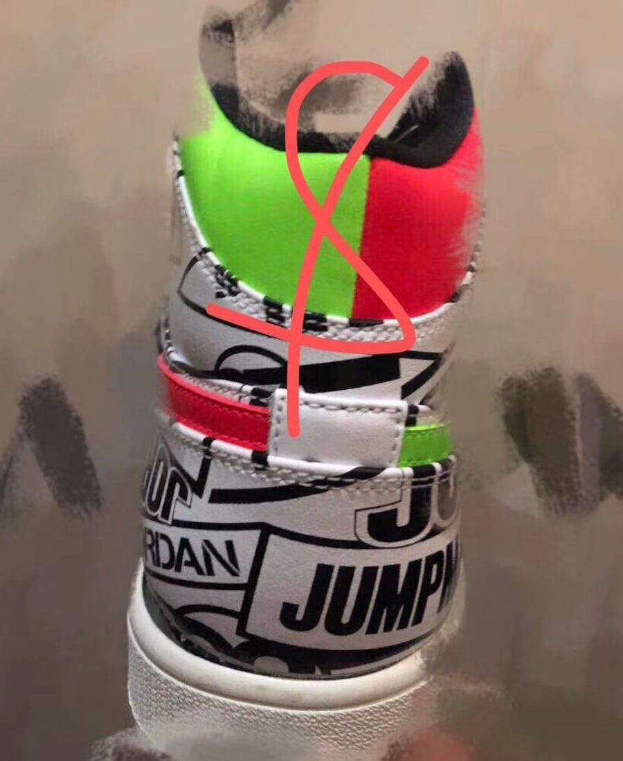 Air Jordan 1 Mid Print White Black Green Red Release Date
