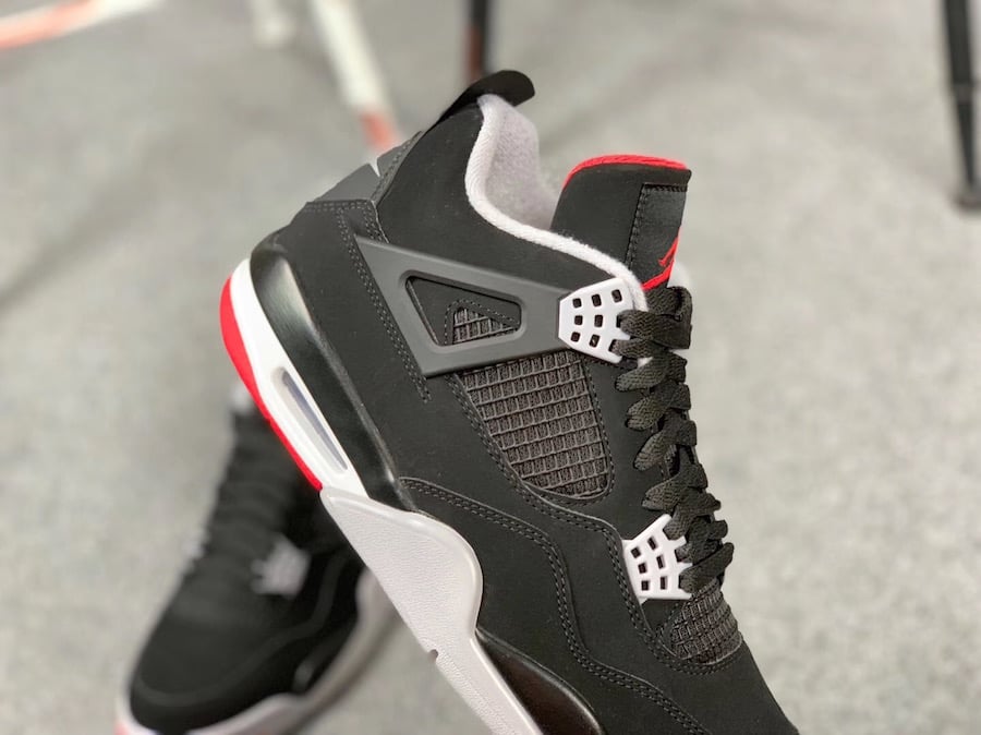 Air Jordan 4 Bred Black Cement Grey Fire Red 308497-060 Release Date Price
