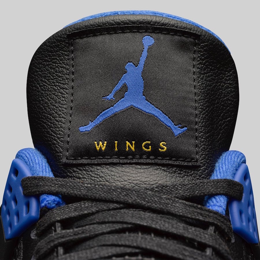 Air Jordan 4 Wings Black Blue 2019 Release Date