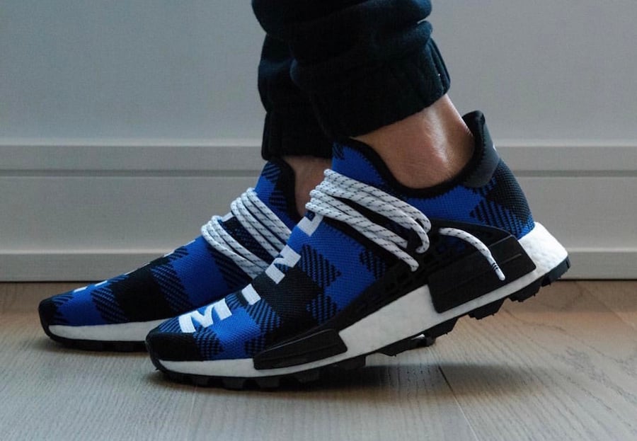 human race blue plaid