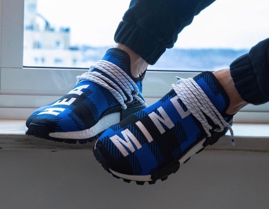 human race blue plaid