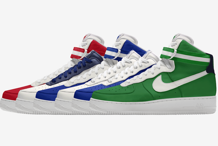 NCAA Nike Air Force 1 By You Collection Release Date