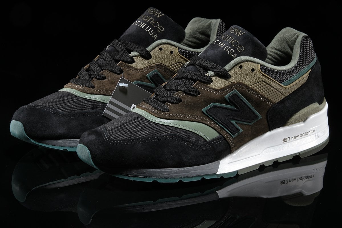 New Balance 997 Black Olive Reflective