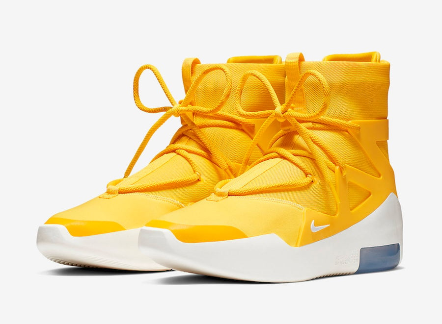 Nike Air Fear of God 1 Yellow Amarillo AR4237-700 Release Date Info